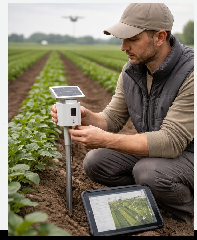 IoT мониторинг сельскохозяйственных полей и контроля в Евпатории